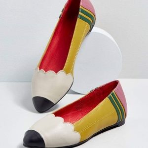 Jeffrey Campbell Pencil Me In leather flats